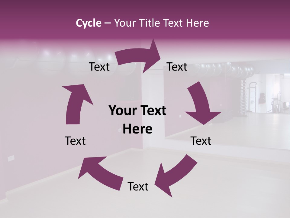 Set  Gym PowerPoint Template