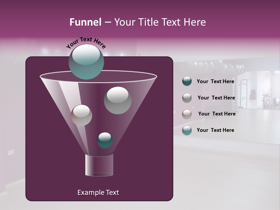 Set  Gym PowerPoint Template
