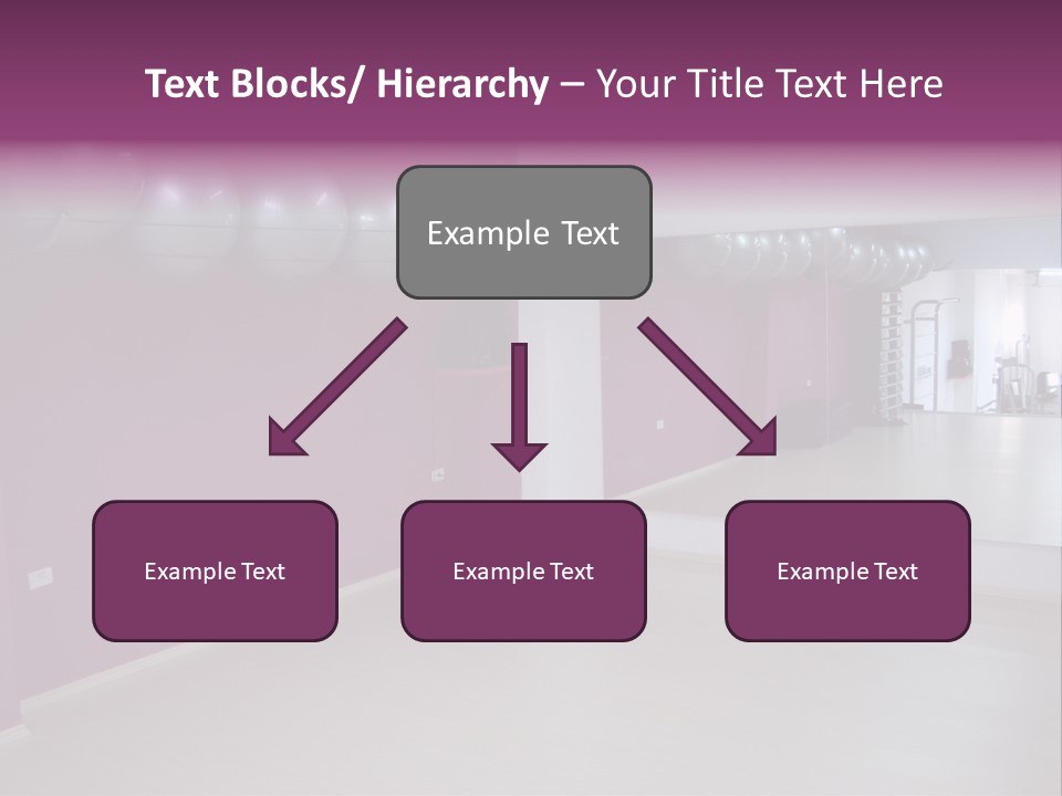 Set  Gym PowerPoint Template