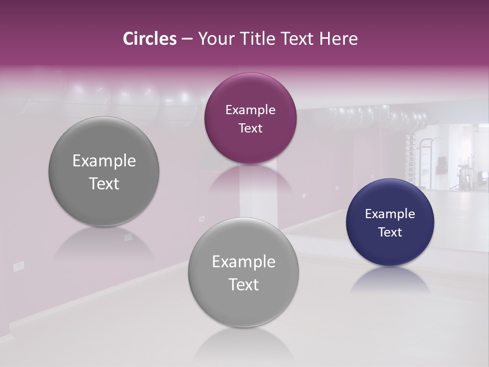 Set  Gym PowerPoint Template