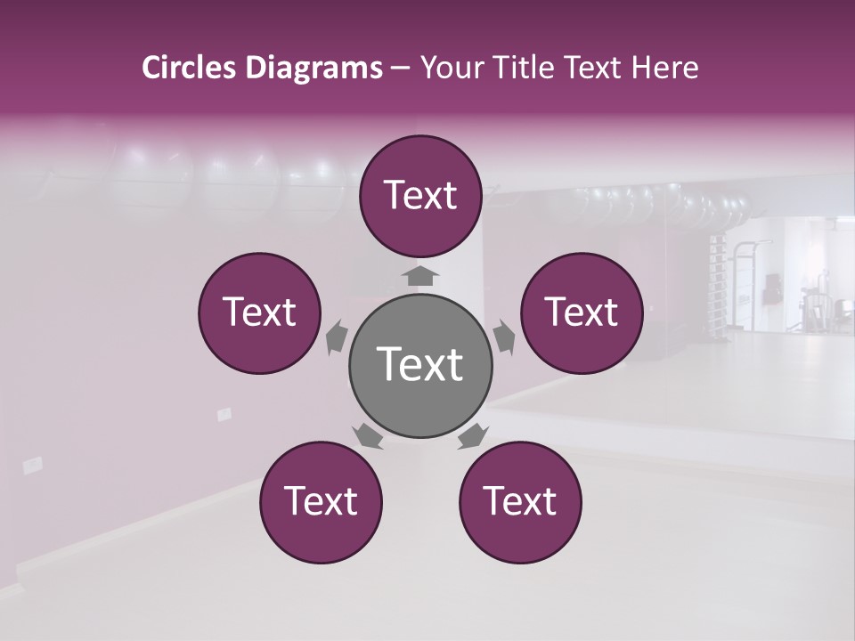 Set  Gym PowerPoint Template