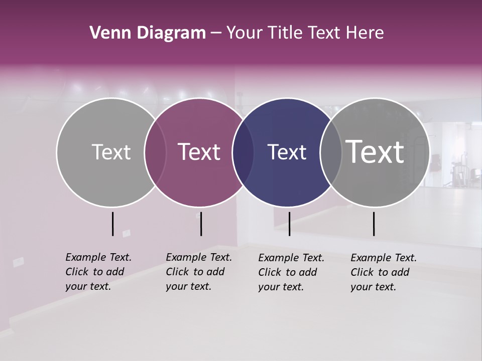 Set  Gym PowerPoint Template