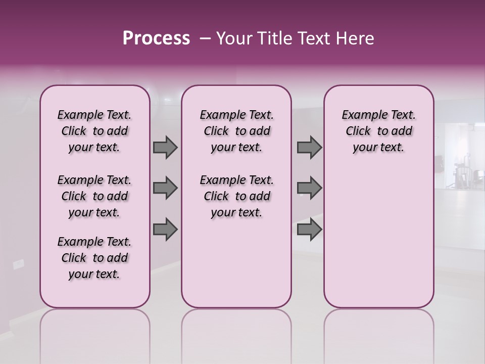 Set  Gym PowerPoint Template