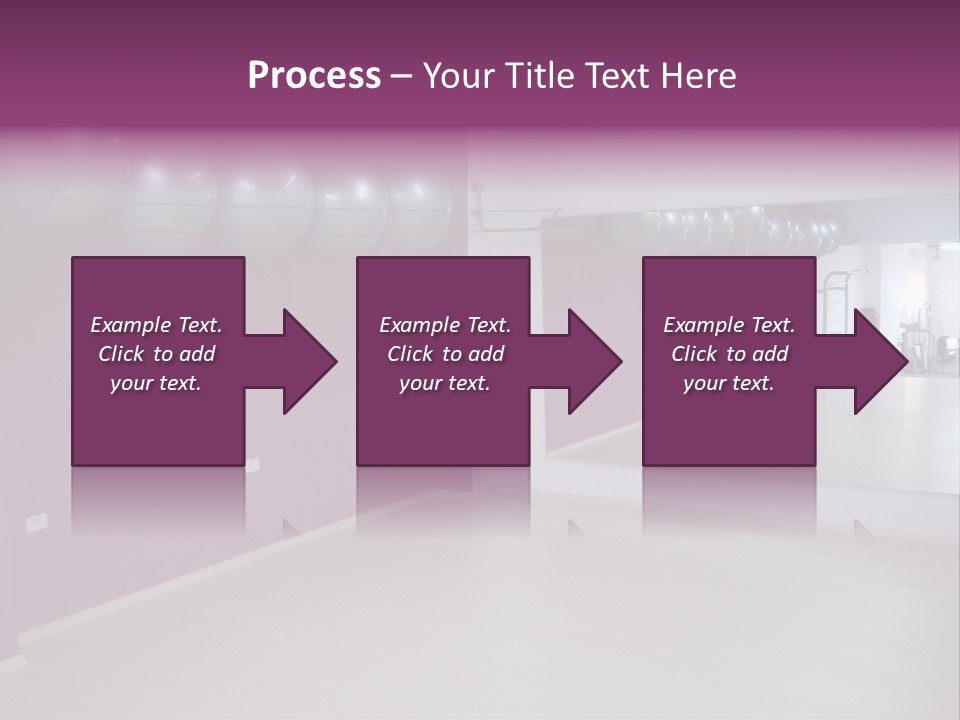 Set  Gym PowerPoint Template