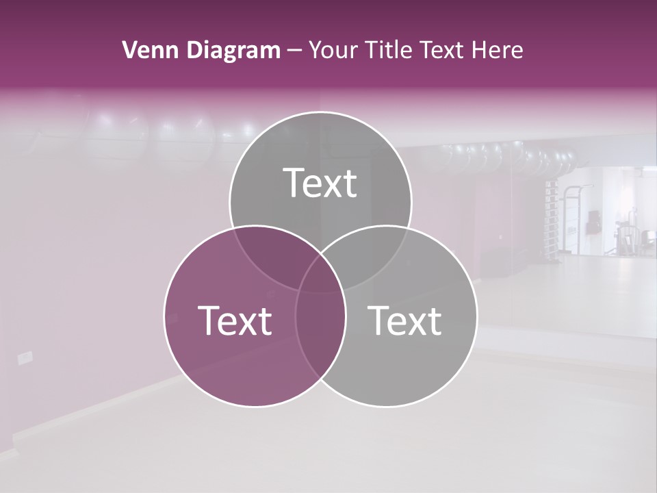 Set  Gym PowerPoint Template