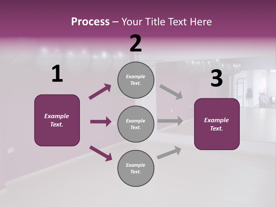 Set  Gym PowerPoint Template
