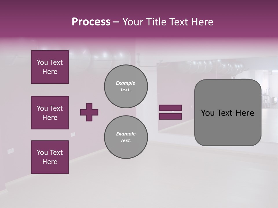 Set  Gym PowerPoint Template