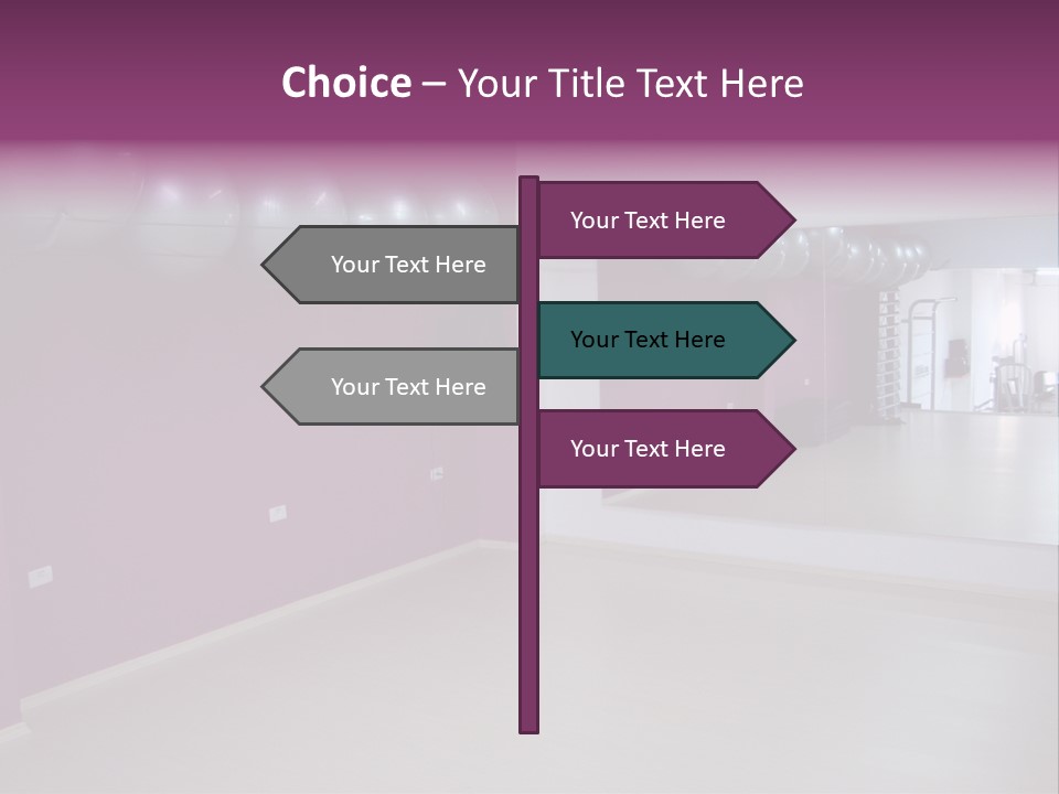 Set  Gym PowerPoint Template