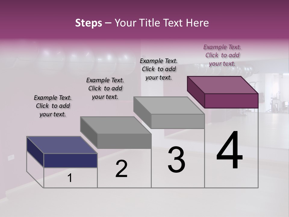 Set  Gym PowerPoint Template