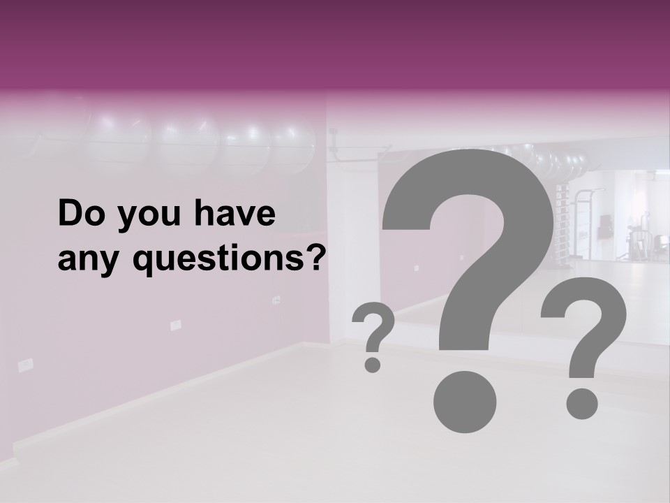 Set  Gym PowerPoint Template