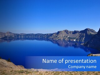 Oregon Lake Deep PowerPoint Template