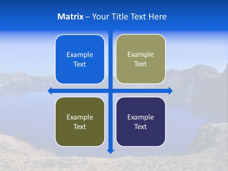Oregon Lake Deep PowerPoint Template