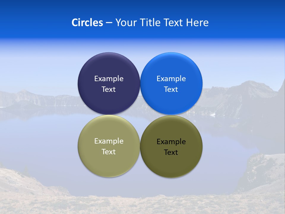 Oregon Lake Deep PowerPoint Template