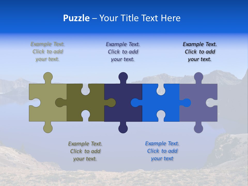 Oregon Lake Deep PowerPoint Template