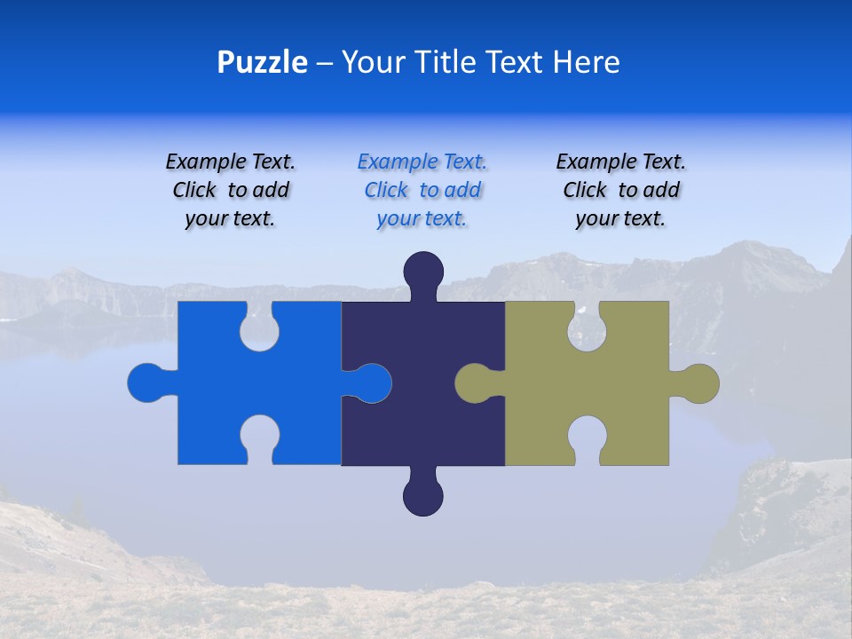 Oregon Lake Deep PowerPoint Template