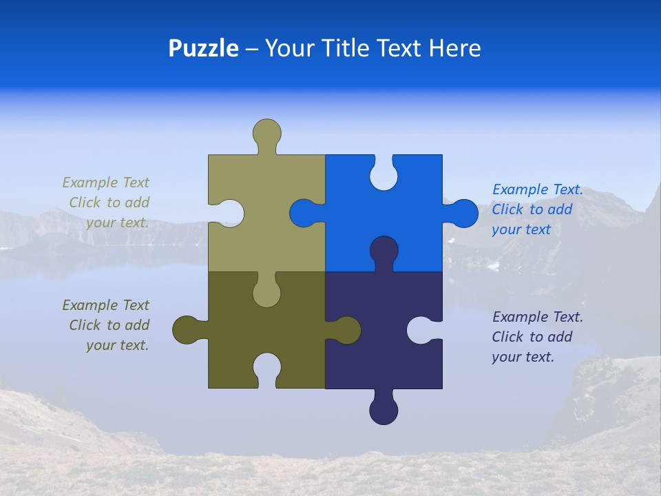 Oregon Lake Deep PowerPoint Template