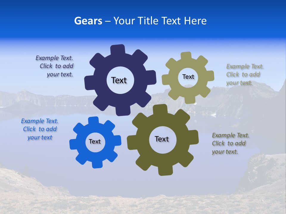 Oregon Lake Deep PowerPoint Template