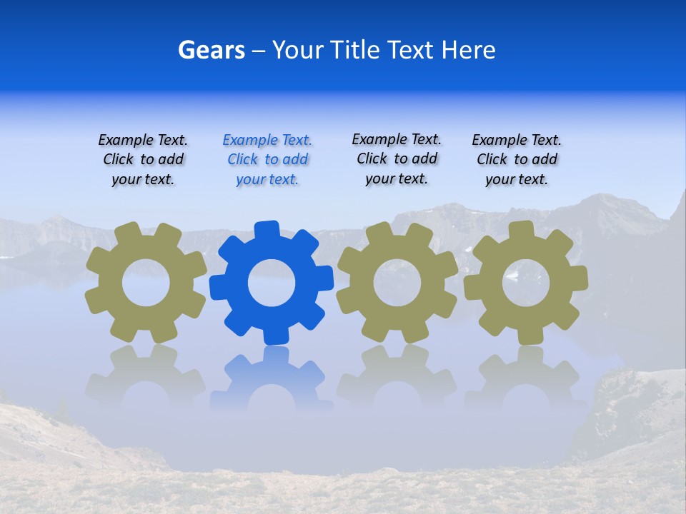 Oregon Lake Deep PowerPoint Template