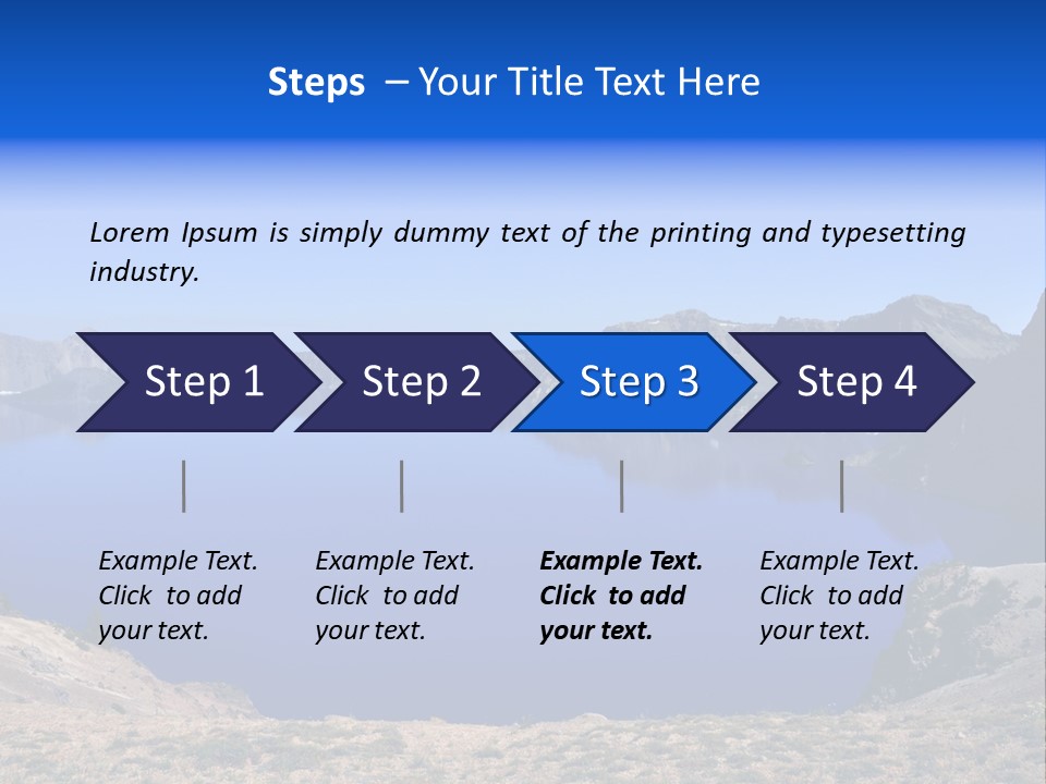 Oregon Lake Deep PowerPoint Template