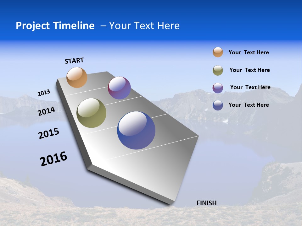 Oregon Lake Deep PowerPoint Template