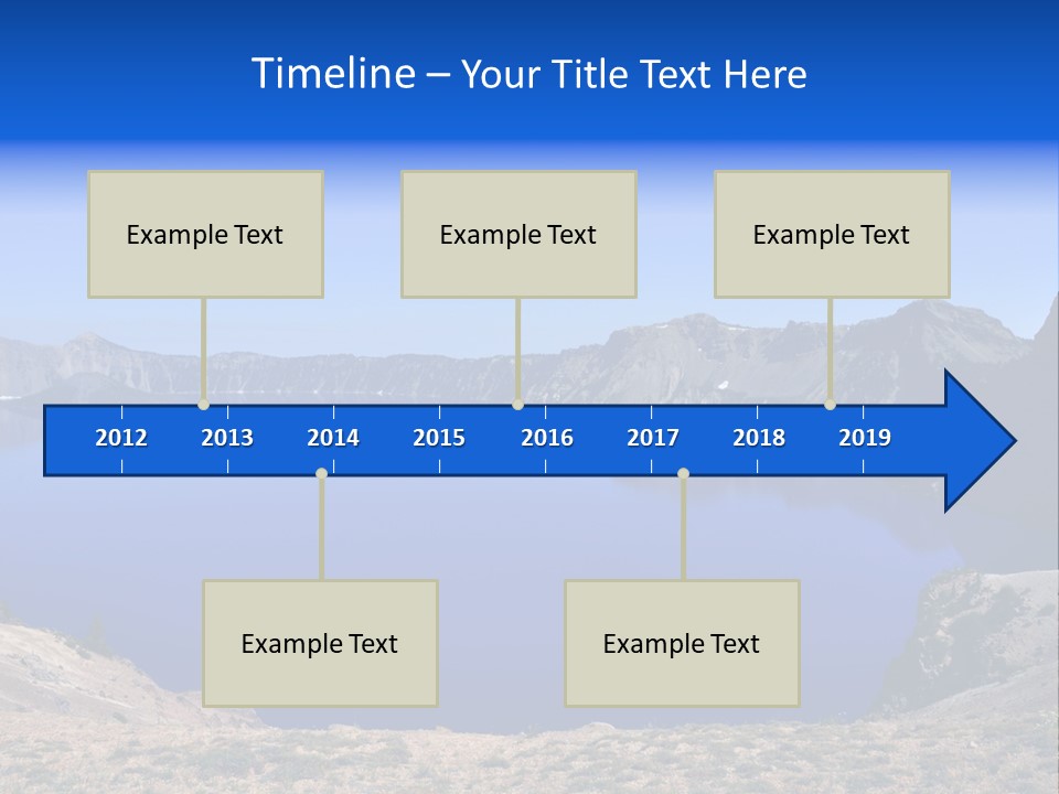 Oregon Lake Deep PowerPoint Template