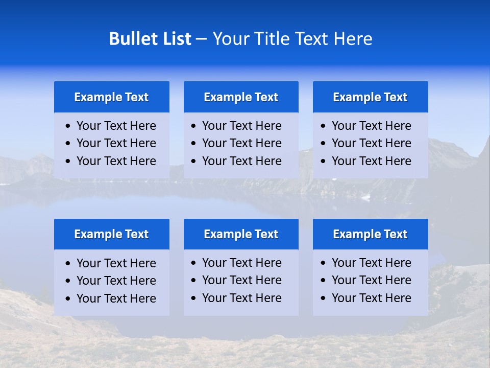 Oregon Lake Deep PowerPoint Template