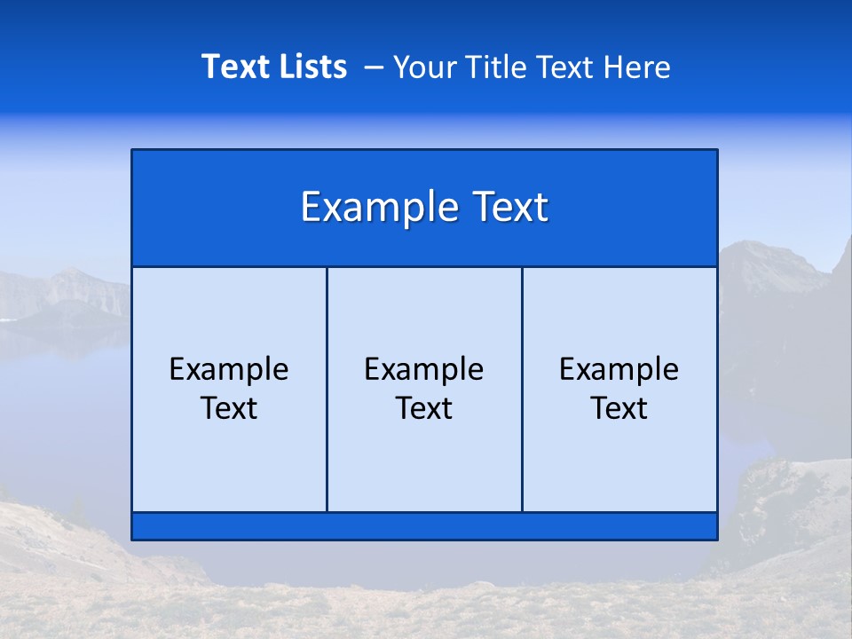 Oregon Lake Deep PowerPoint Template