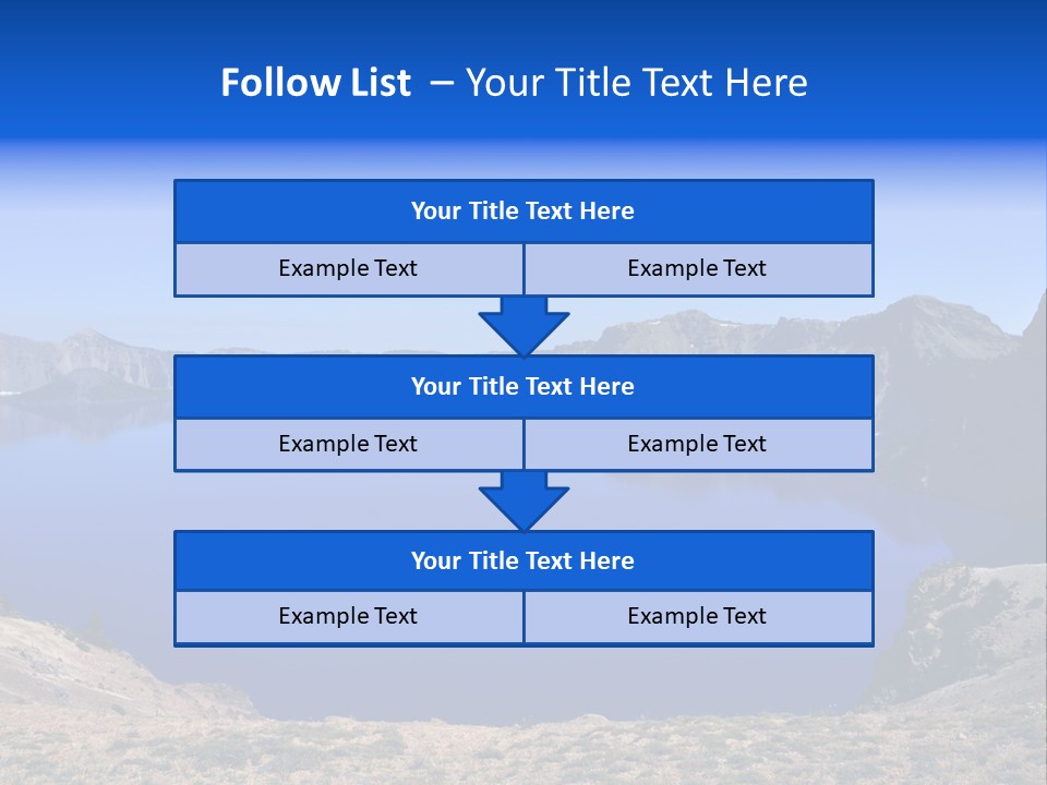 Oregon Lake Deep PowerPoint Template