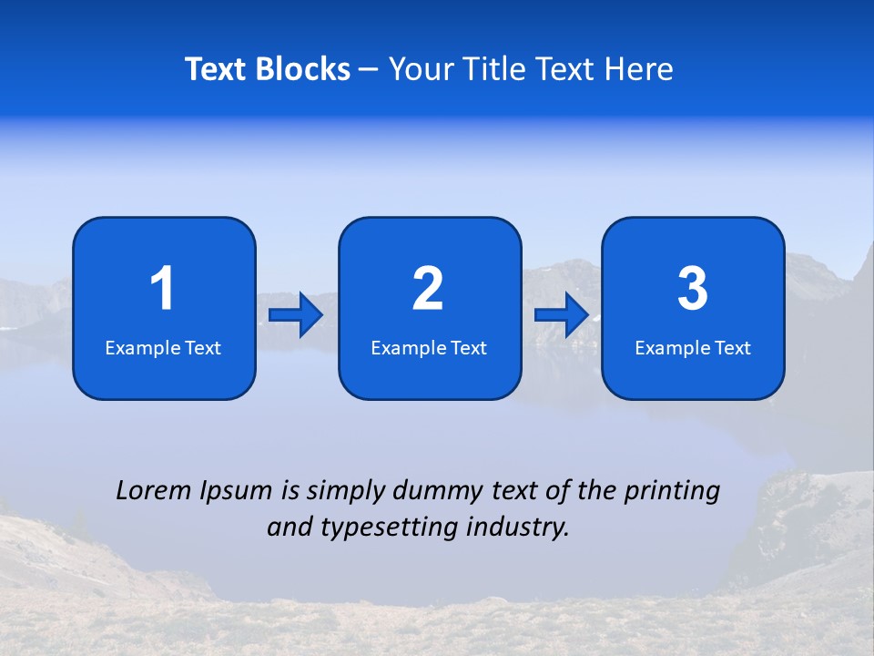 Oregon Lake Deep PowerPoint Template