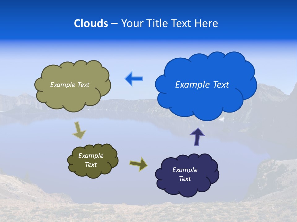 Oregon Lake Deep PowerPoint Template
