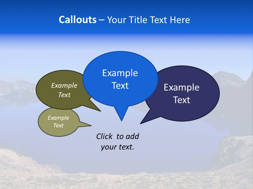 Oregon Lake Deep PowerPoint Template