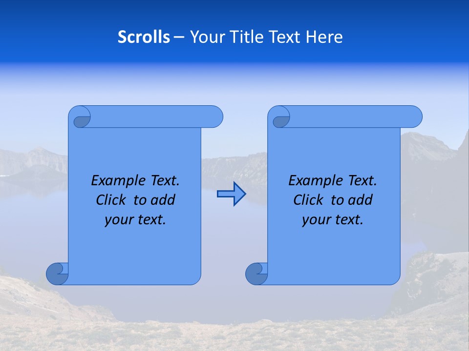 Oregon Lake Deep PowerPoint Template
