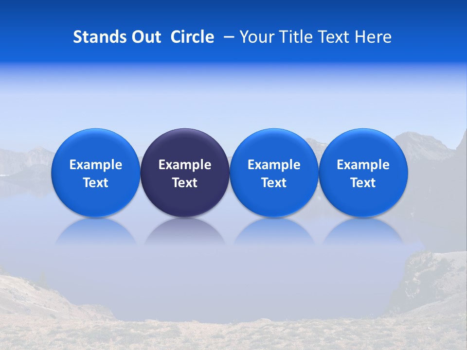 Oregon Lake Deep PowerPoint Template