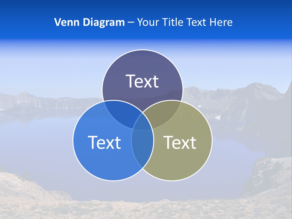 Oregon Lake Deep PowerPoint Template
