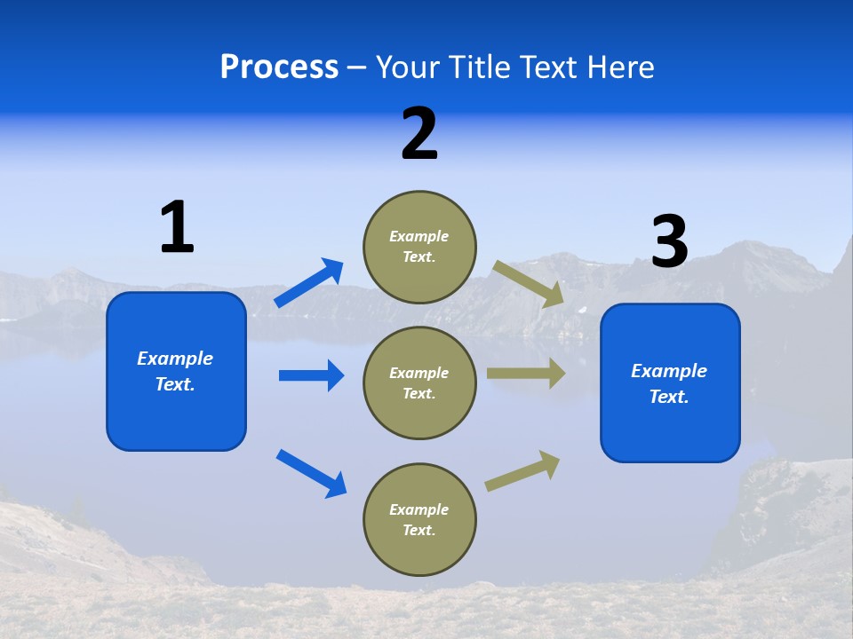 Oregon Lake Deep PowerPoint Template