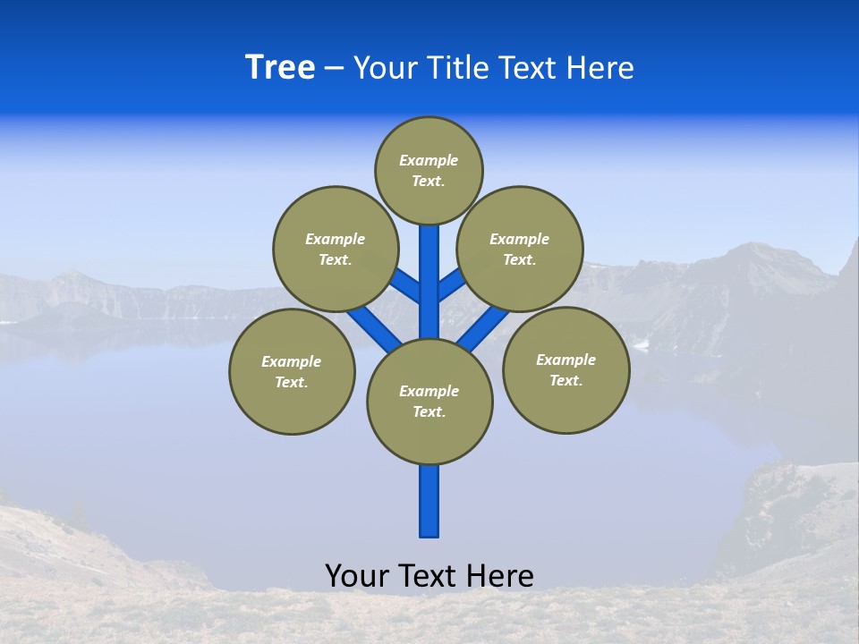 Oregon Lake Deep PowerPoint Template