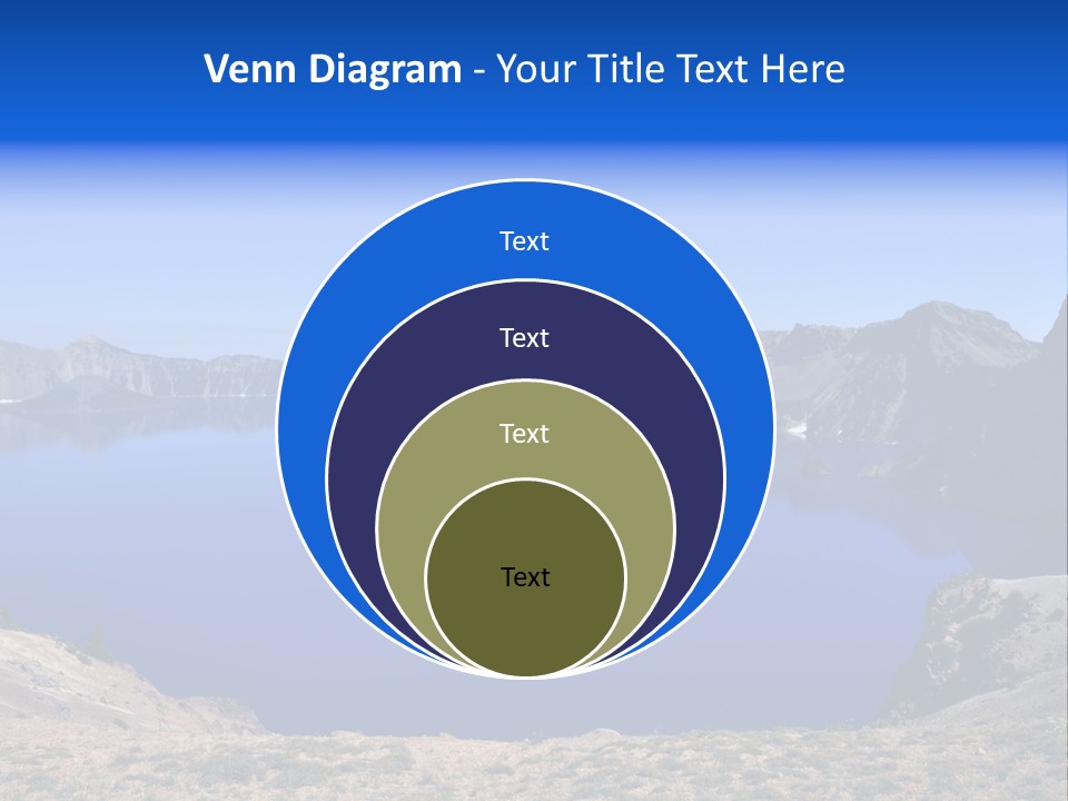 Oregon Lake Deep PowerPoint Template