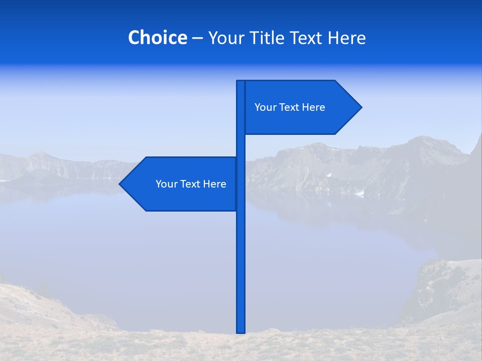 Oregon Lake Deep PowerPoint Template