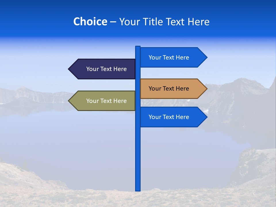 Oregon Lake Deep PowerPoint Template