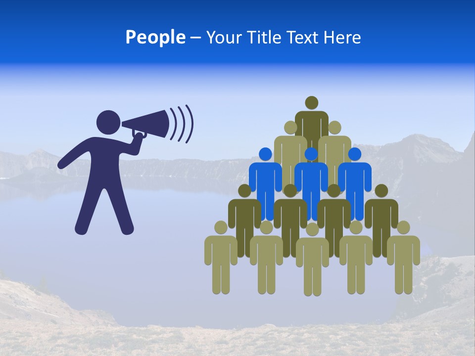 Oregon Lake Deep PowerPoint Template