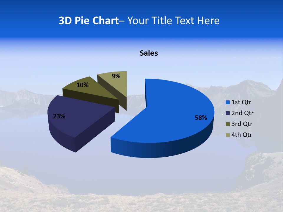 Oregon Lake Deep PowerPoint Template