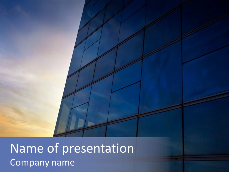 Panoramic Center Commercial PowerPoint Template