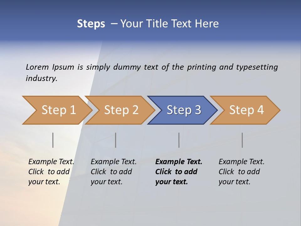 Panoramic Center Commercial PowerPoint Template