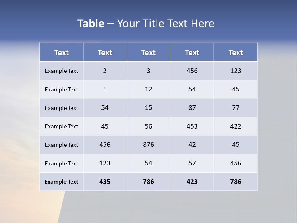 Panoramic Center Commercial PowerPoint Template