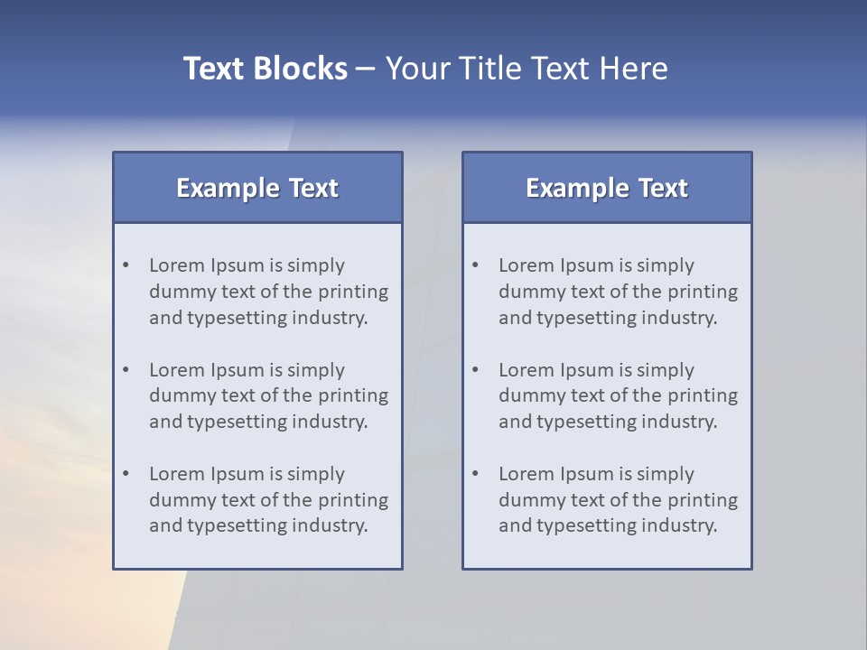Panoramic Center Commercial PowerPoint Template