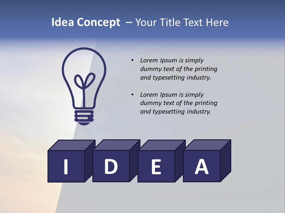 Panoramic Center Commercial PowerPoint Template