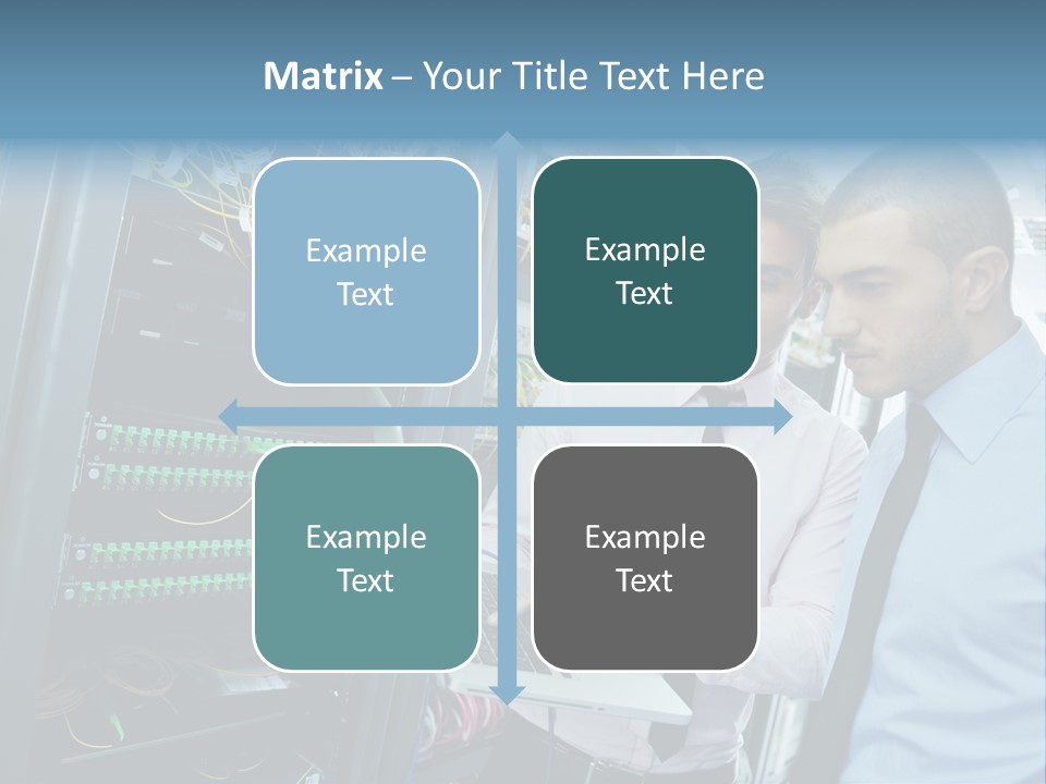 Manager Wire Connection PowerPoint Template