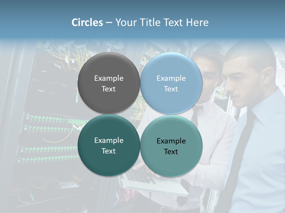 Manager Wire Connection PowerPoint Template