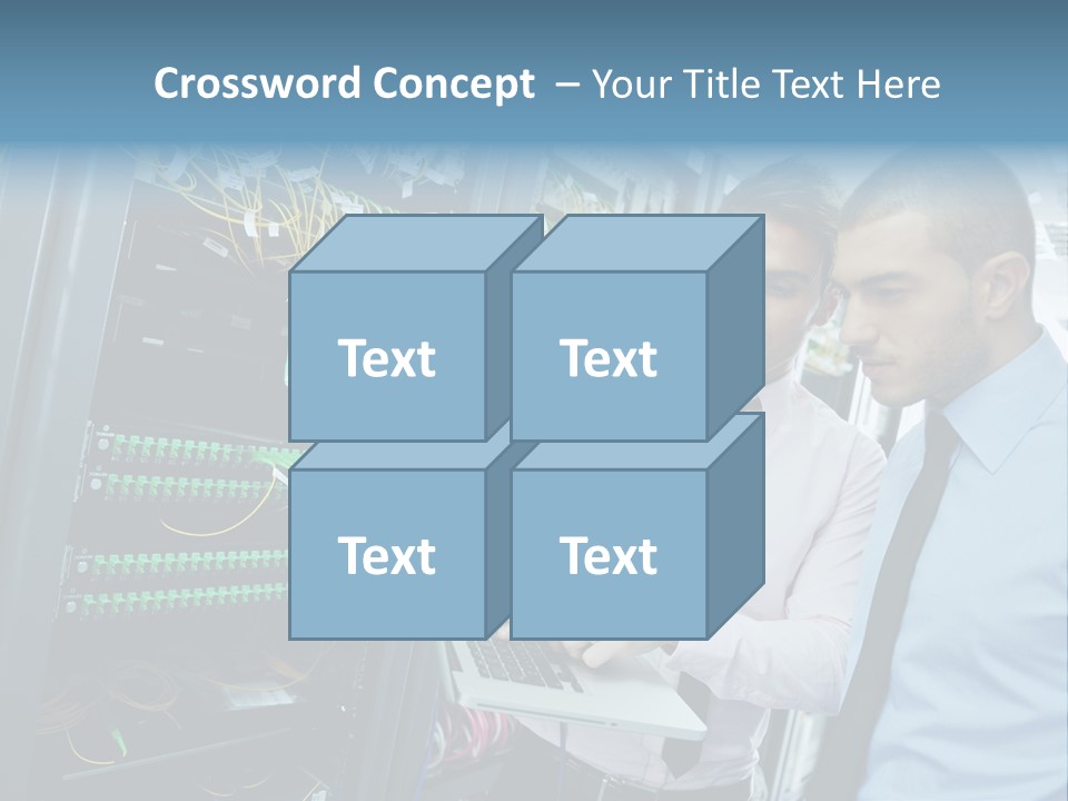 Manager Wire Connection PowerPoint Template
