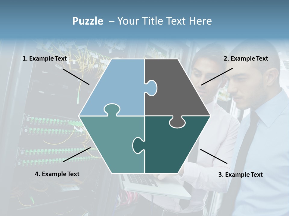 Manager Wire Connection PowerPoint Template